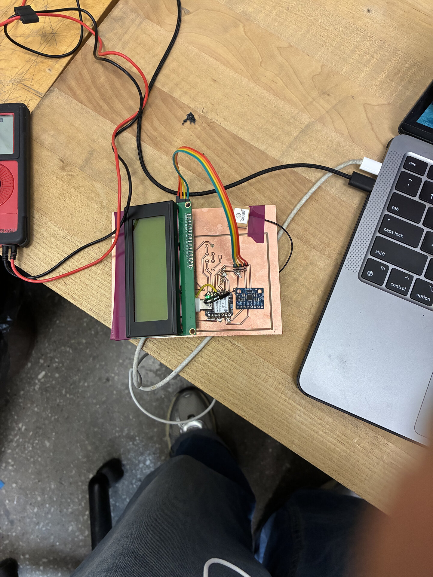 Finished board being programmed!